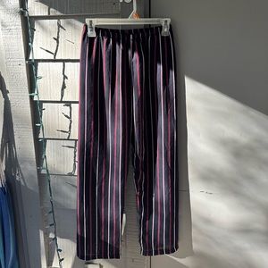 Brandy Melville navy blue striped dress pants